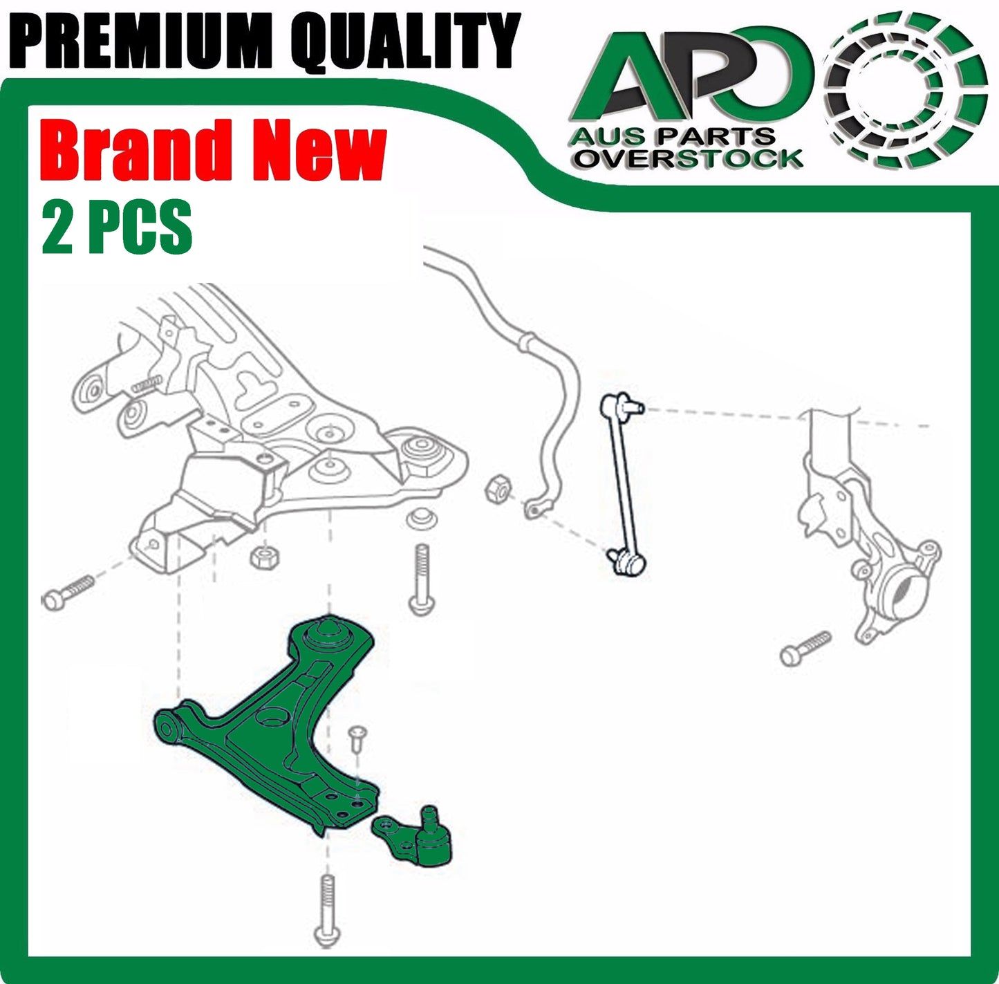 Front Lower Left & Right Control Arms & Ball Joint FOR HOLDEN VIVA JF 2005-2009