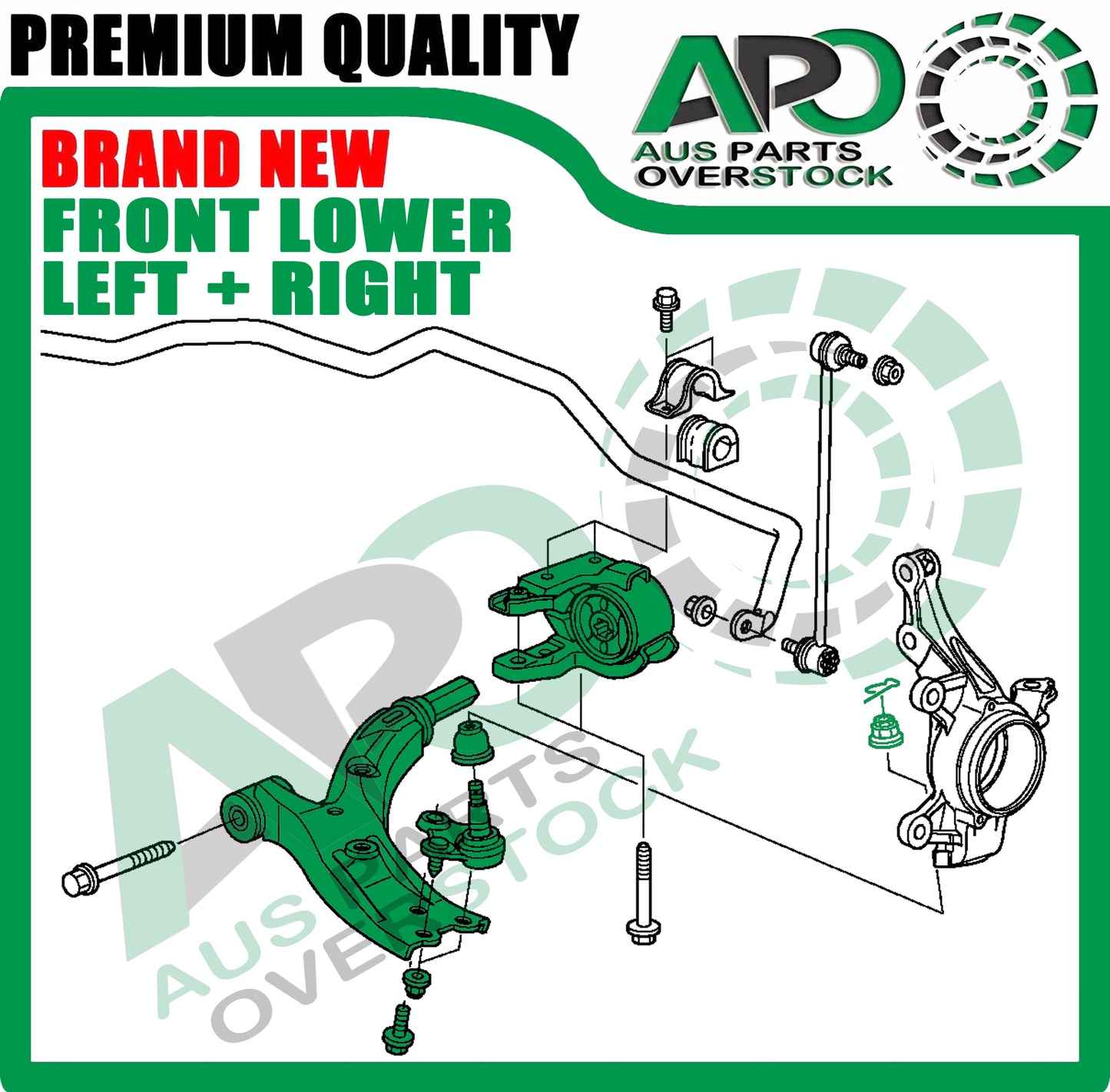 Front Lower Left & Right Control Arms Pair for Honda CRV CR-V RE 2007-2011