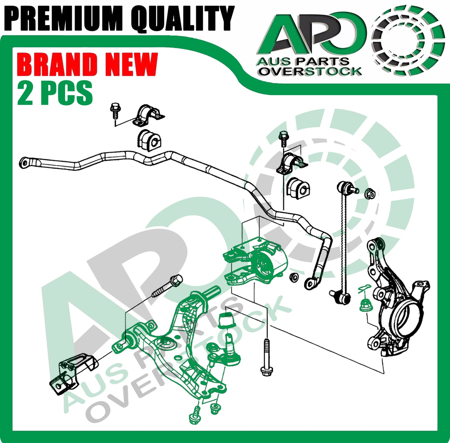 Front Lower Left & Right Control Arms Pair for Honda CRV CR-V RM 2012-2018