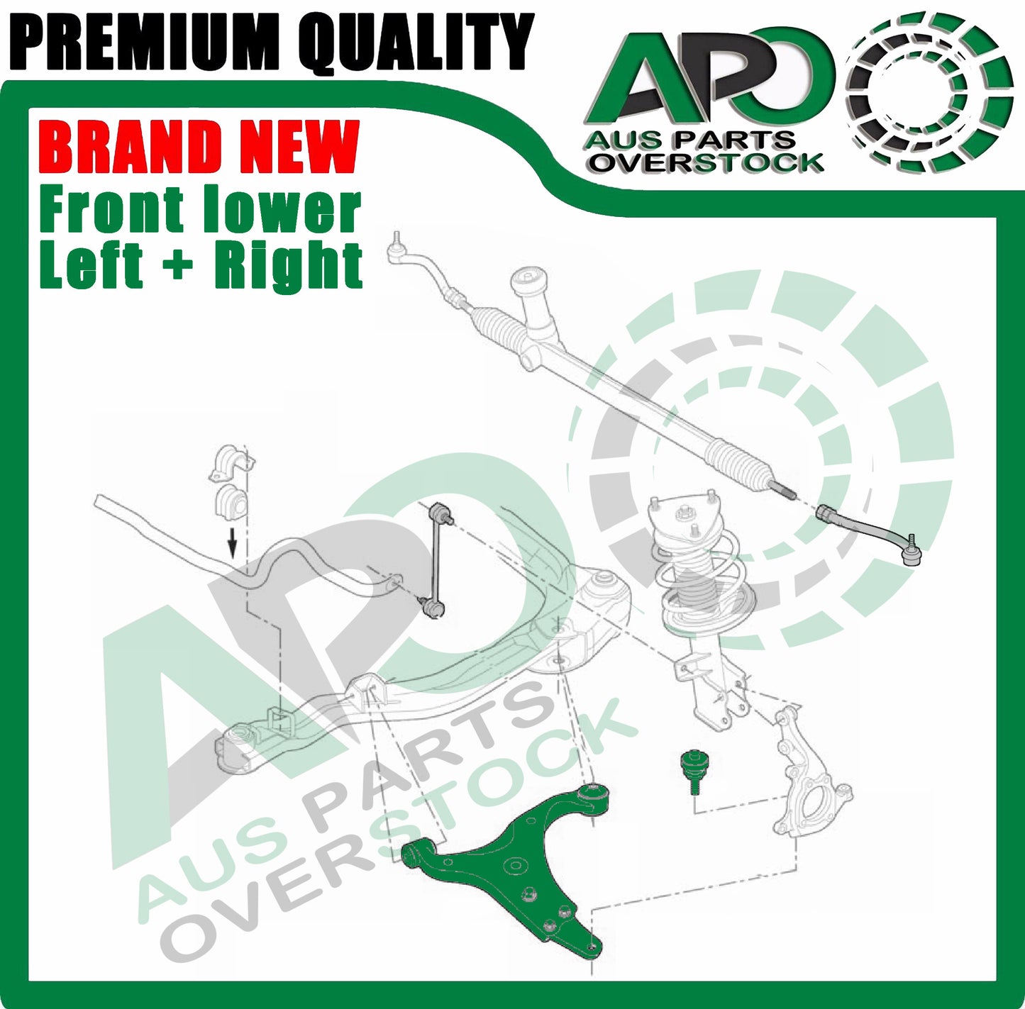 Front Lower Left Right Control Arms Ball Joints for HYUNDAI i30 FD 2007-06/2012