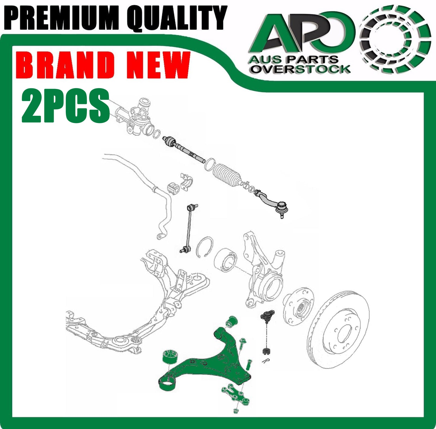 Front Lower Left Right Control Arms Pair For KIA Sportage KM 2005-2010