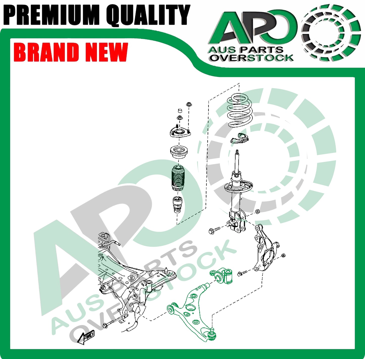 Front Lower Left & Right Control Arms with Ball Joints for MAZDA 6 GJ GL 12-On