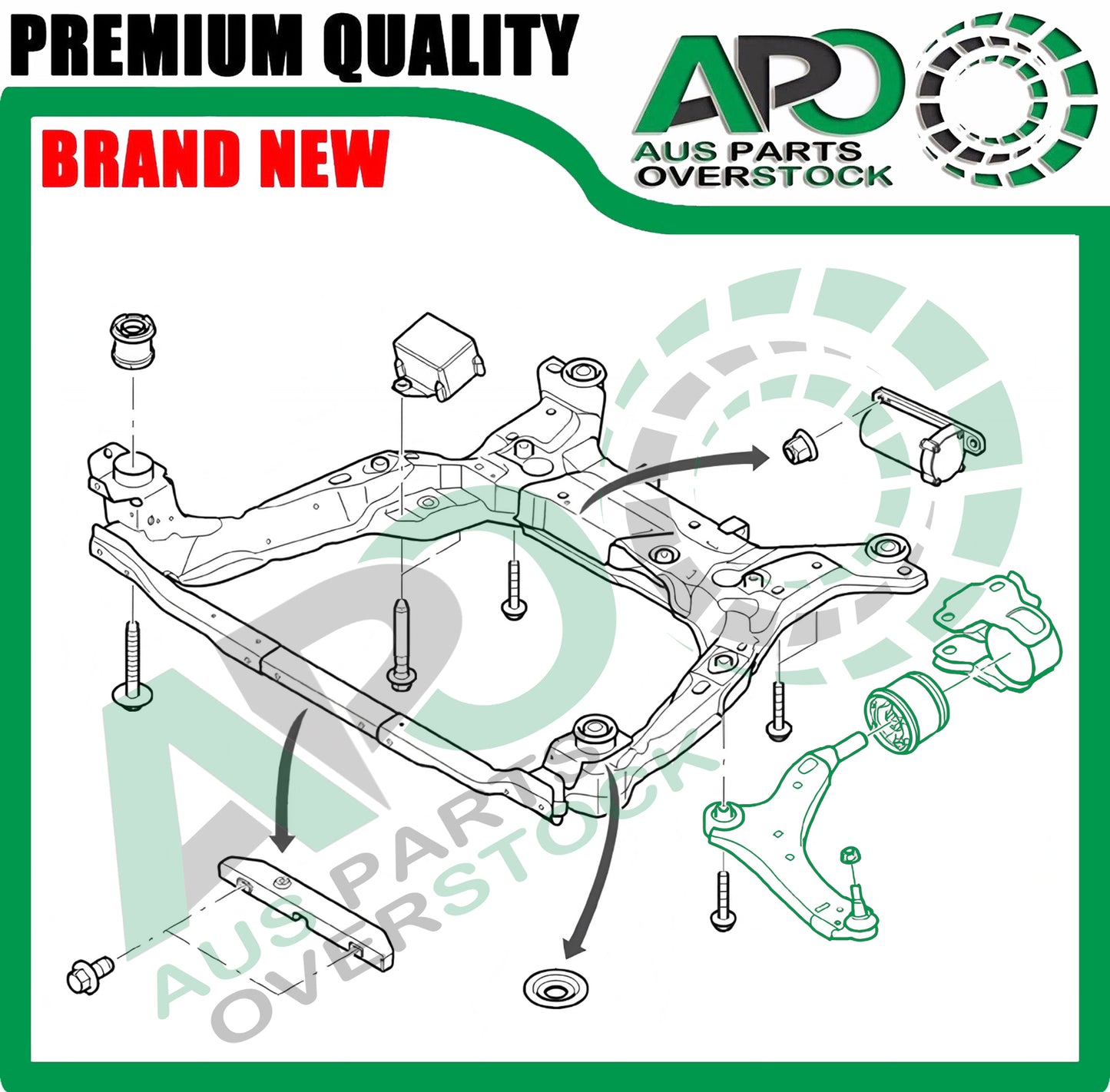 Front Lower Left & Right Control Arms for VOLVO S60 / V60 2010-On