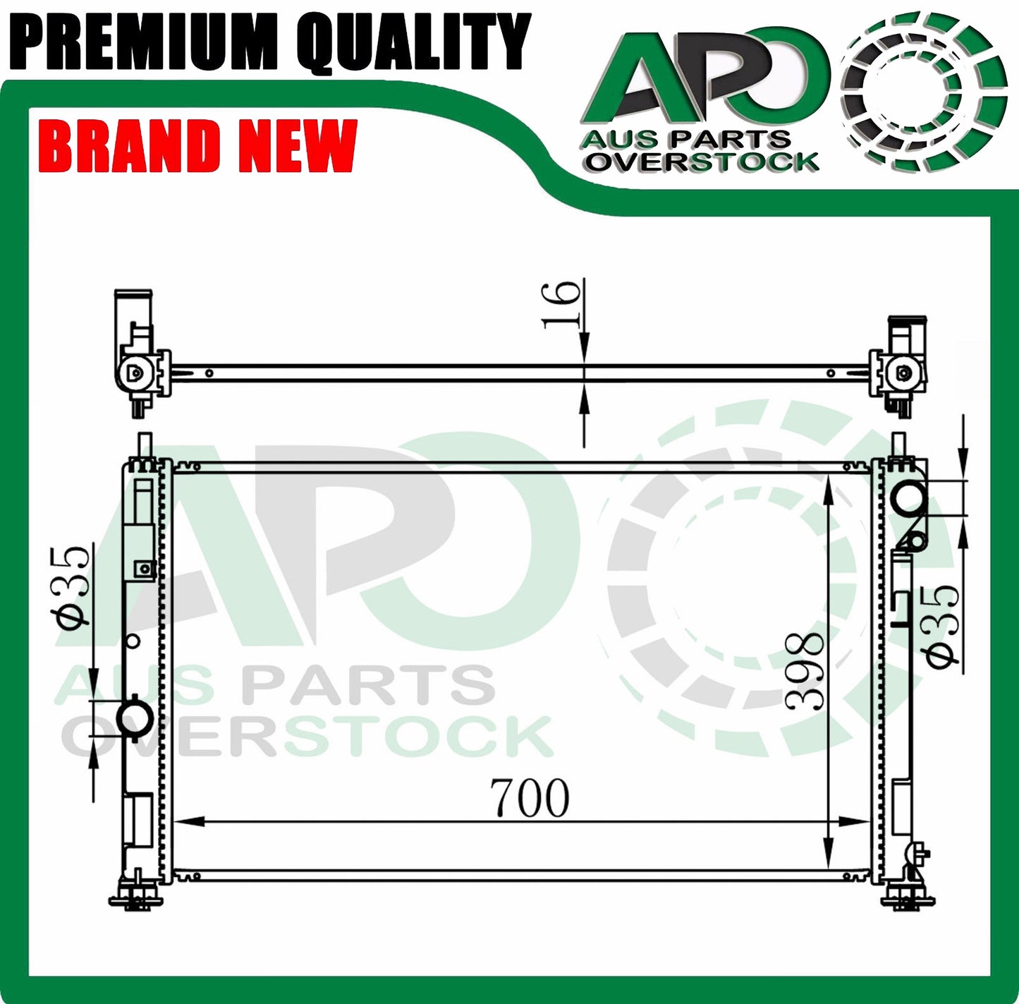 Radiator For JEEP PATRIOT MK 2.0L 2.4L Petrol / 2.0 CRDi Diesel 2006-On