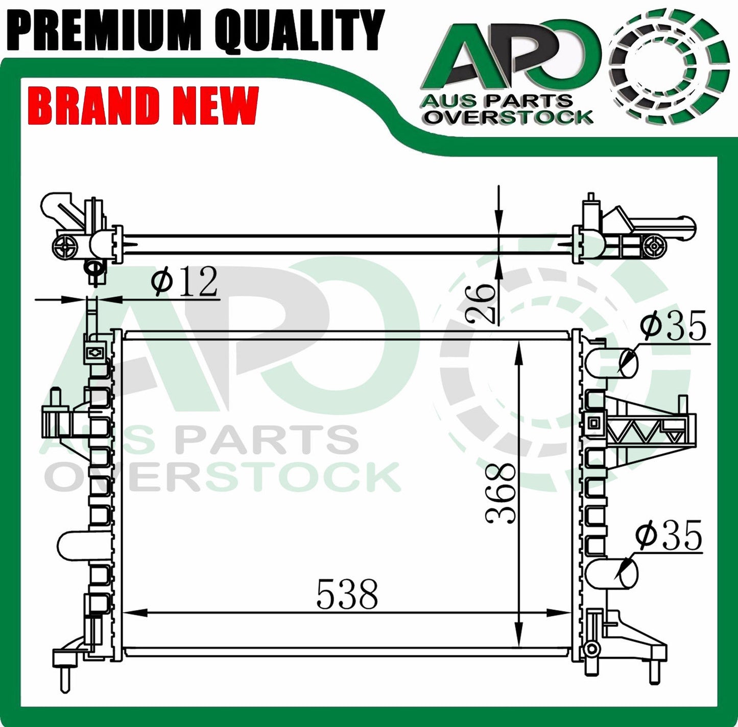 Radiator Fit For HOLDEN BARINA XC 3/5Dr & COMBO VAN 2001-2005