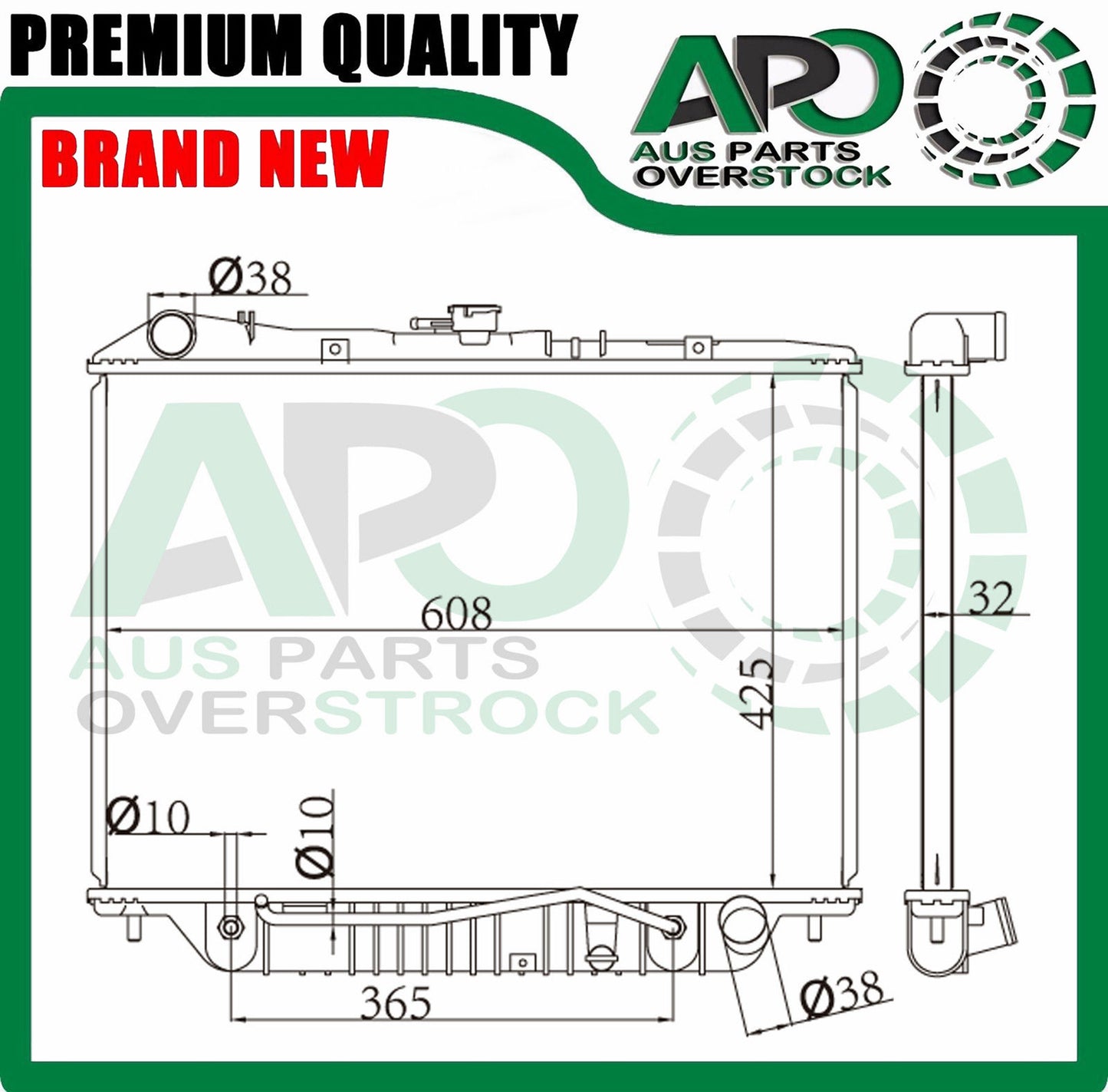 Radiator Fit For Holden Rodeo TF V6 3.2L Auto Manual 1998-2003