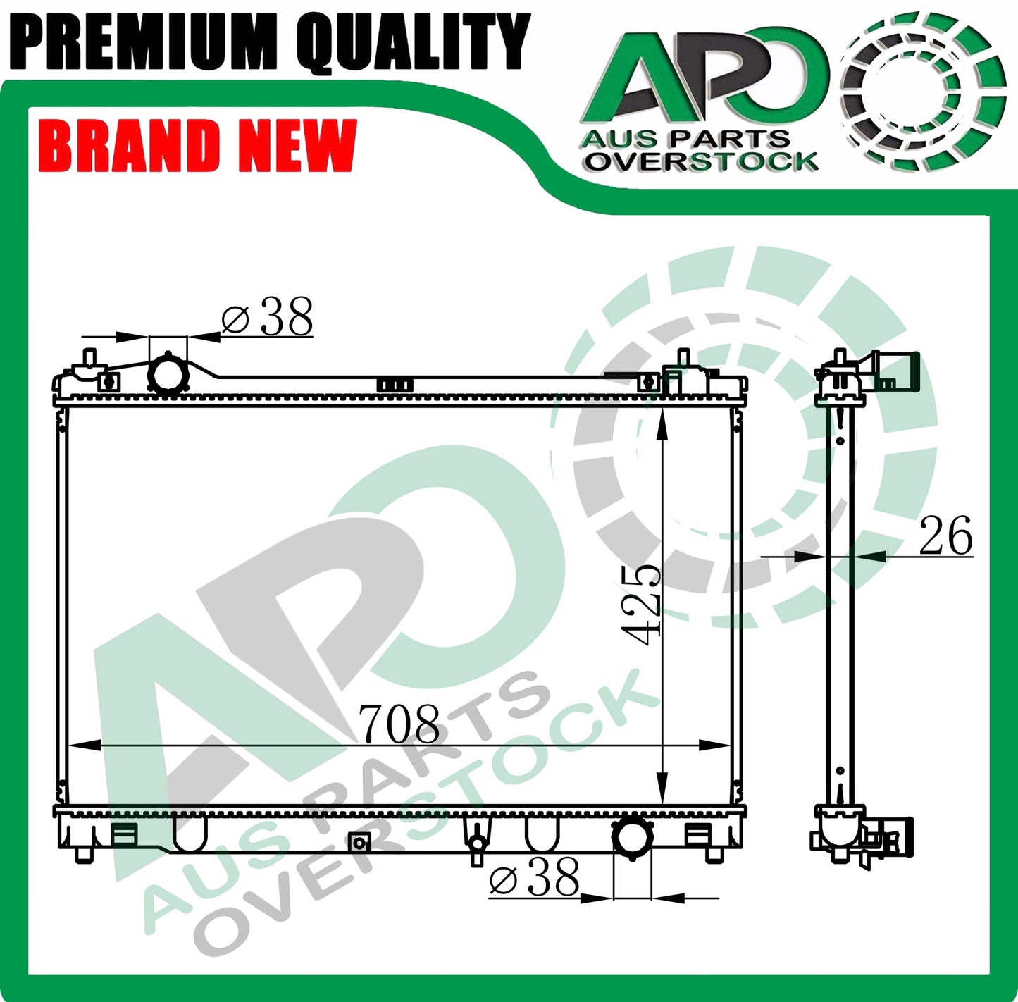 Radiator For CROWN Royal / Athlete GRS210 GRS211 GRS212 2.5L 3.5L Petrol
