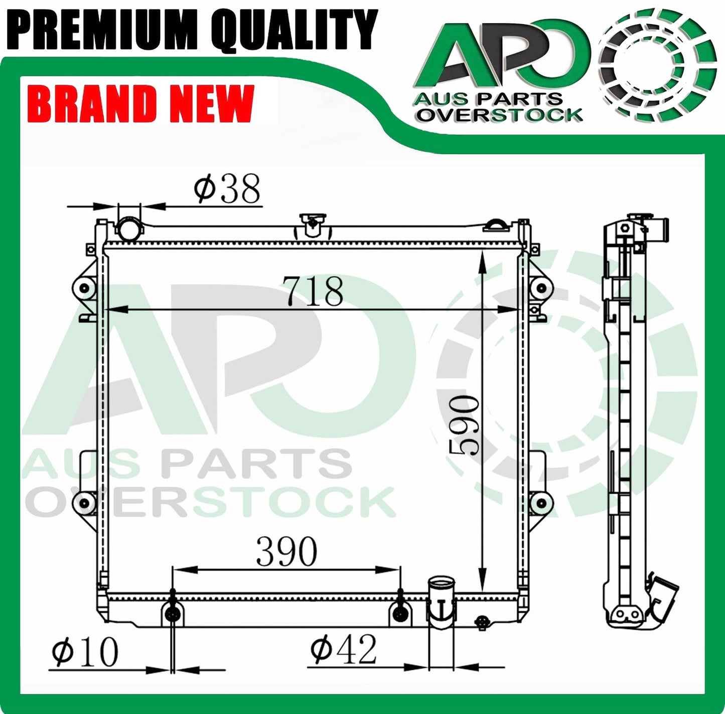 Radiator For TOYOTA Landcruiser 200 Series UZJ200R 4.7L V8 Petrol