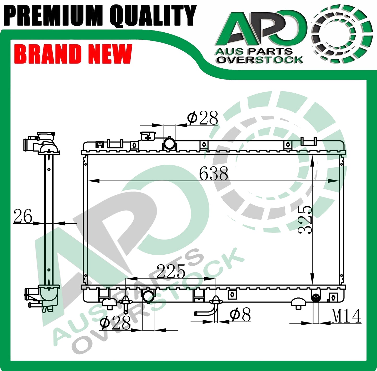 Radiator for TOYOTA PASEO EL54 1995-1999 Auto Manual