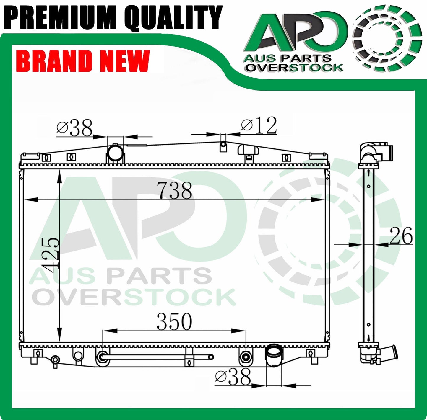 Radiator for LEXUS SC400 UZZ30 1990-1998