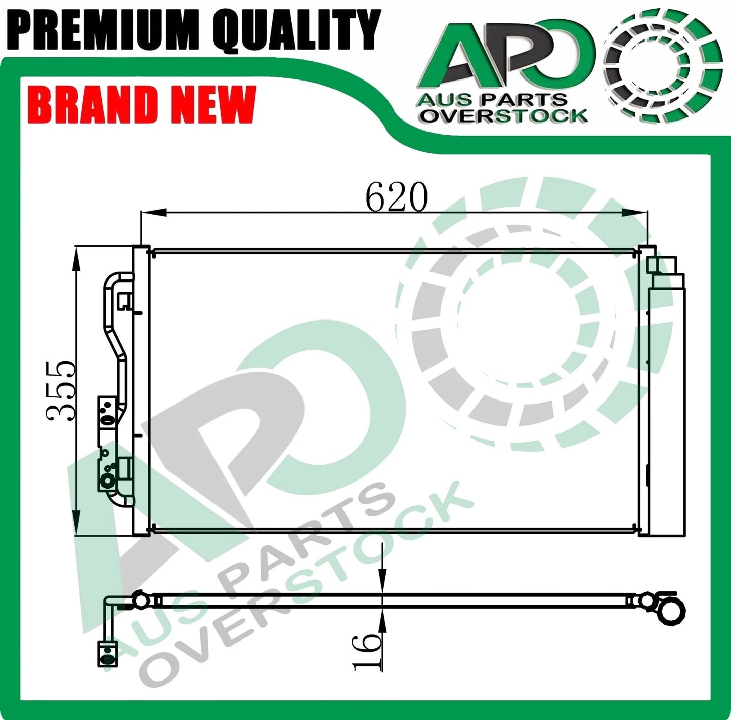 Air Conditioning Condenser for BMW 3 Series F30 F31 F34 / M3 F80 2011-On