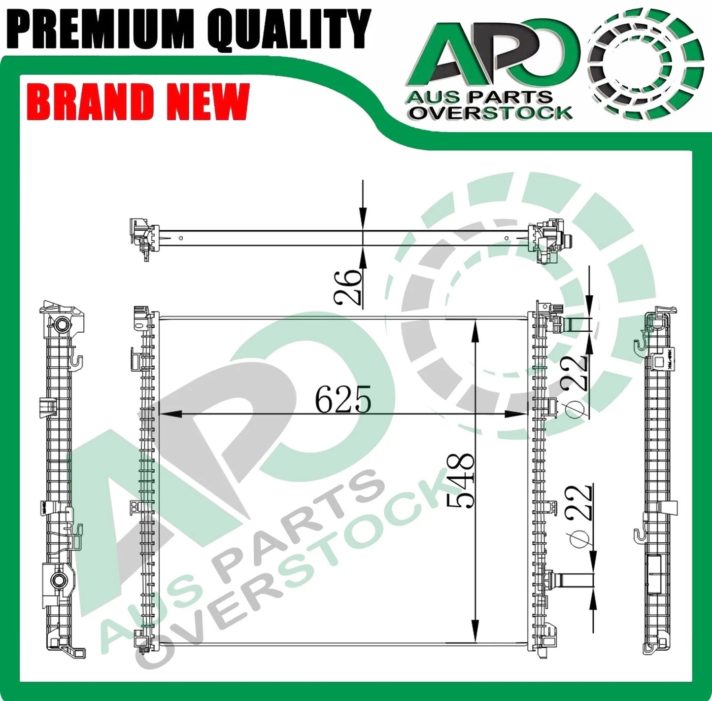 Radiator for BMW X7 G07 40i 3.0L Petrol / Hybrid Petrol 2019-On