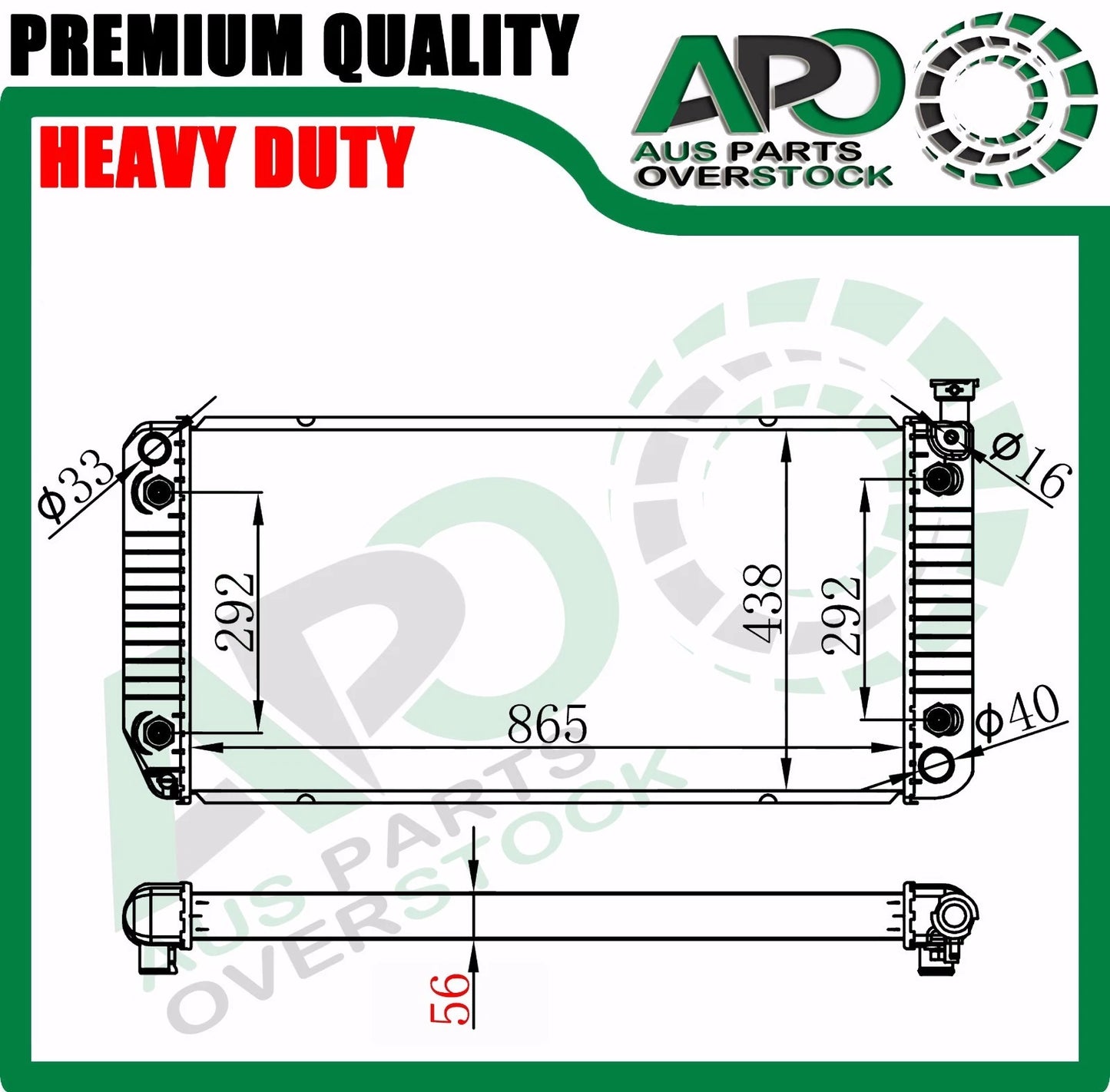 Radiator For Cadillac Escalade 5.7L V8 Auto Manual 1999-2000