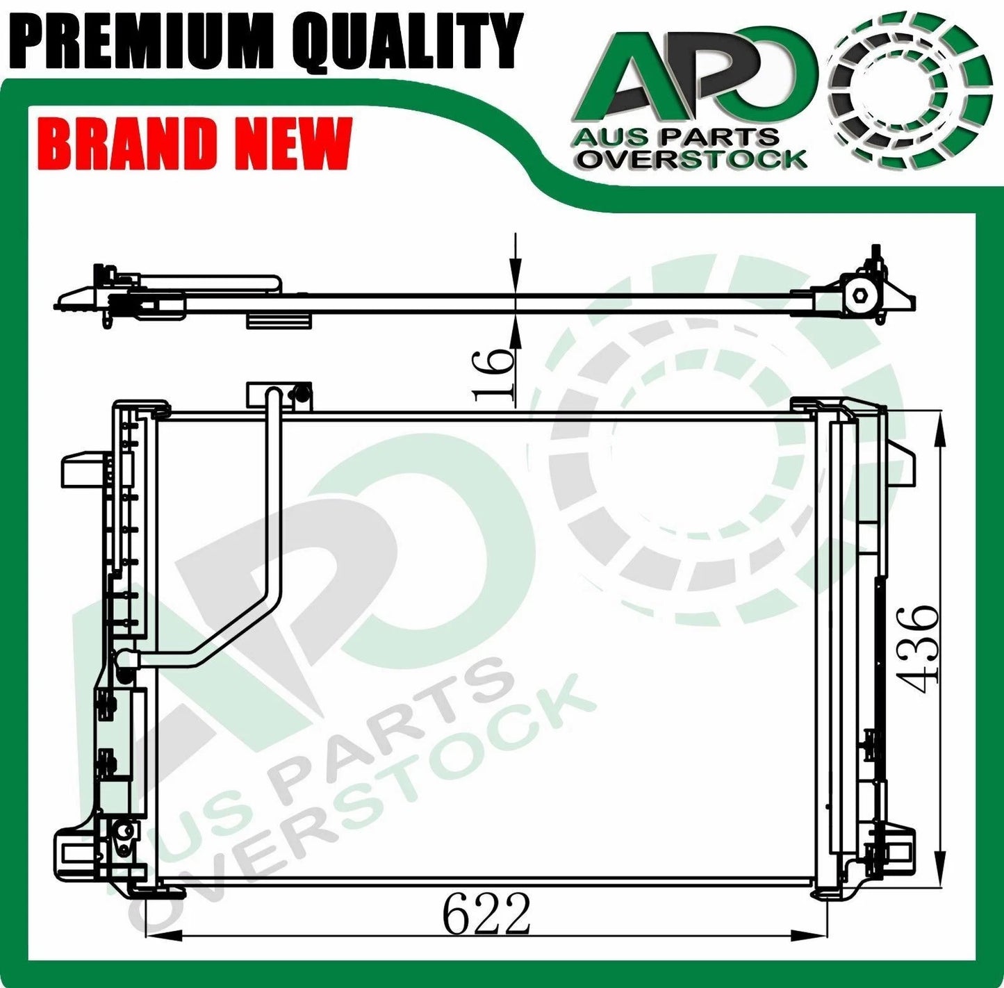 Air Condenser for MERCEDES E-Class W207 W212 1/2009-On * Most model