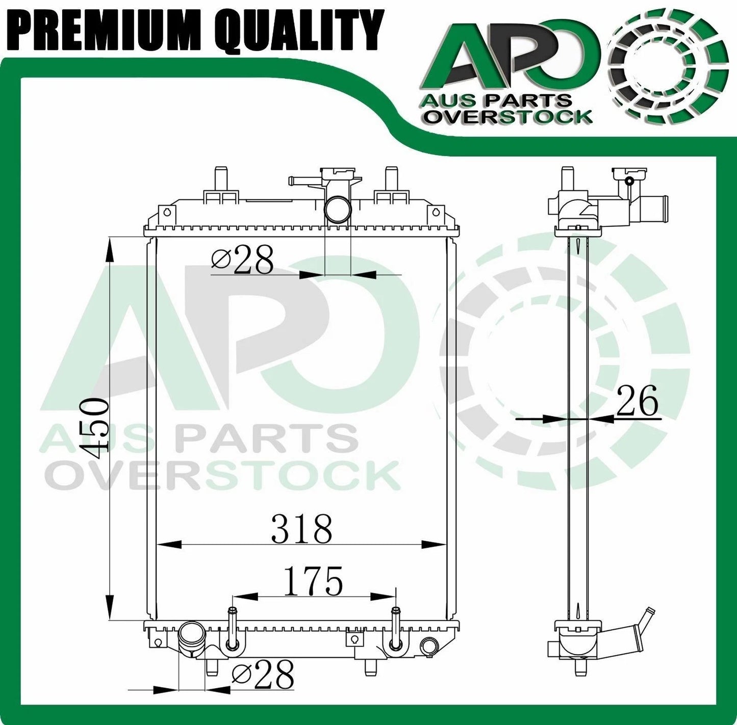 Radiator For TOYOTA bB QNC20 1.3L QNC21 1.5L Petrol Auto Manual 2006-On
