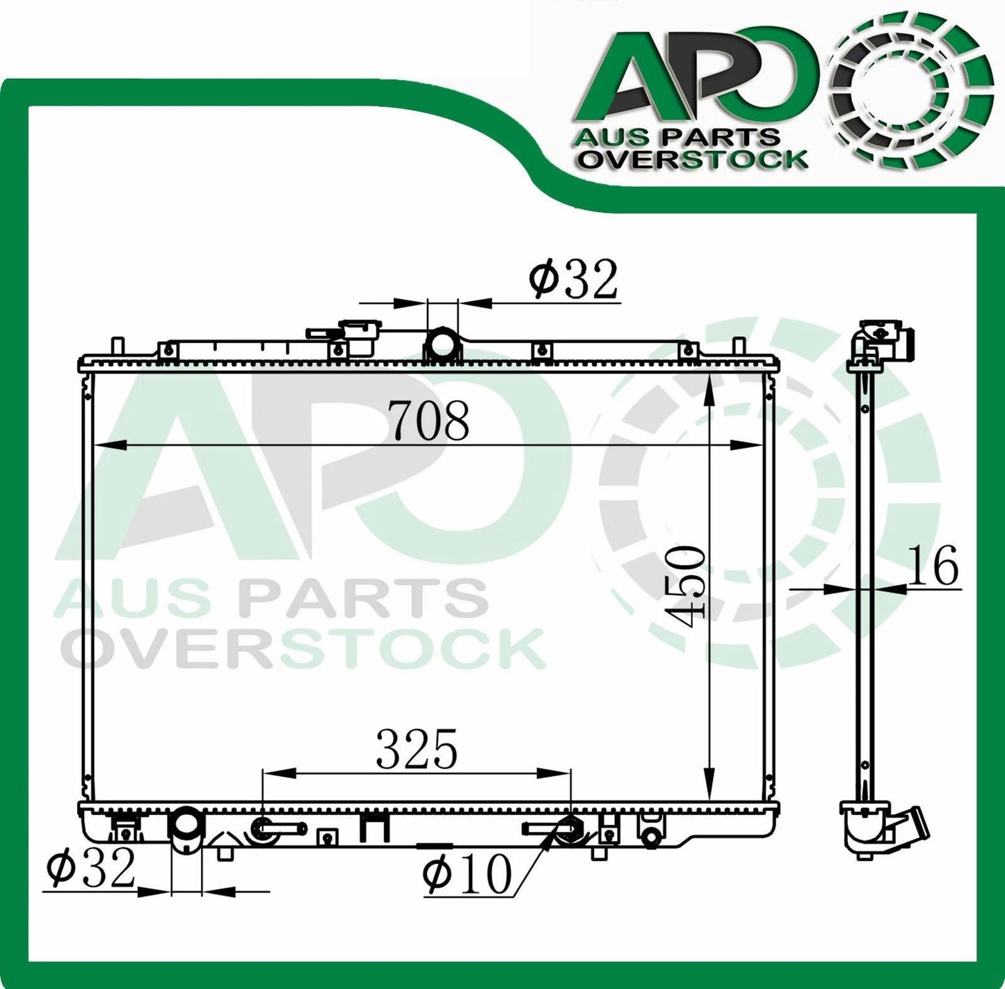 Radiator For HONDA Odyssey RA Auto Manual 4/2000-3/2004