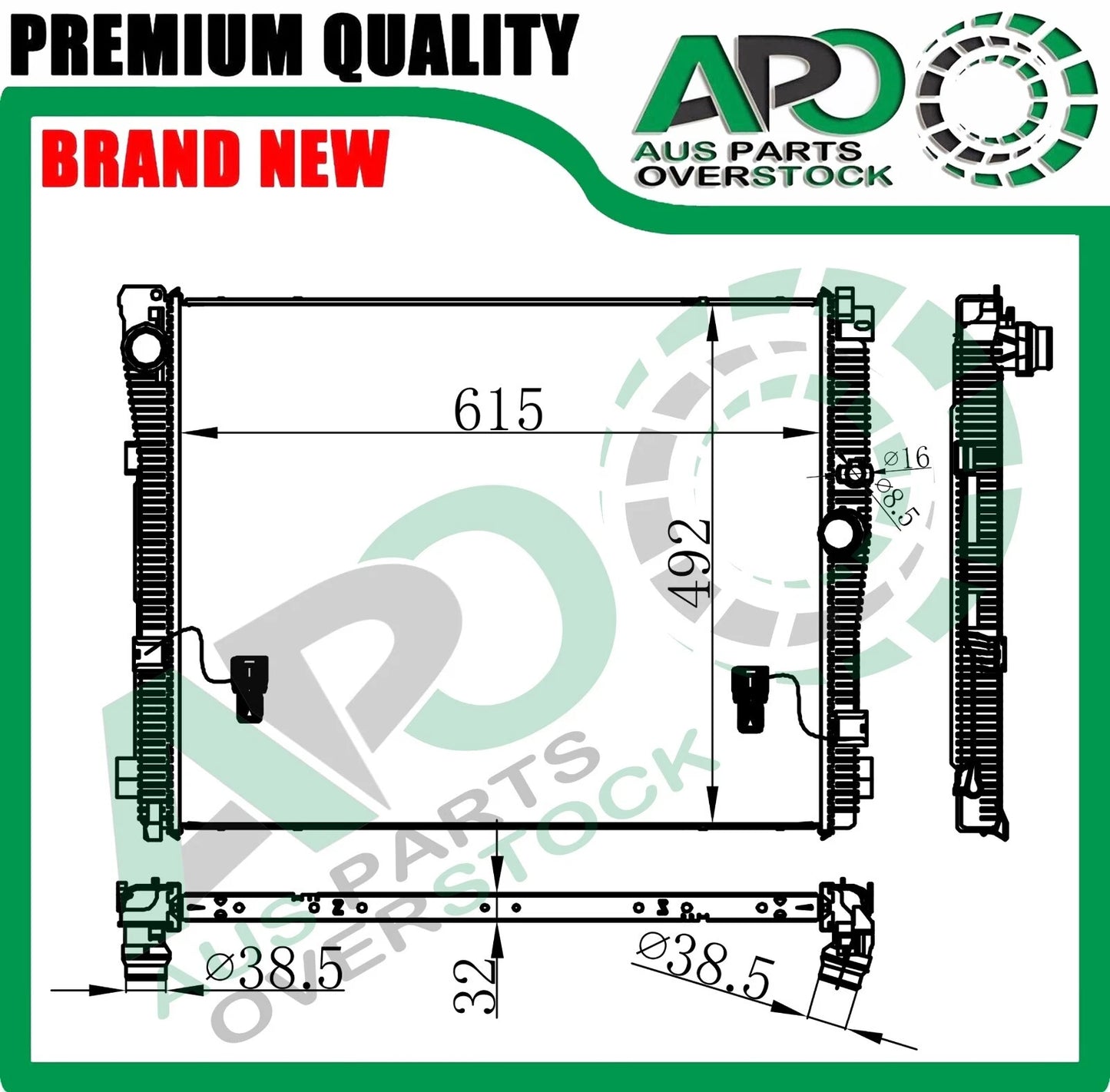 Radiator For BMW 4 SERIES G22 420i Coupe 1.6L 2.0L Petrol 2020-On