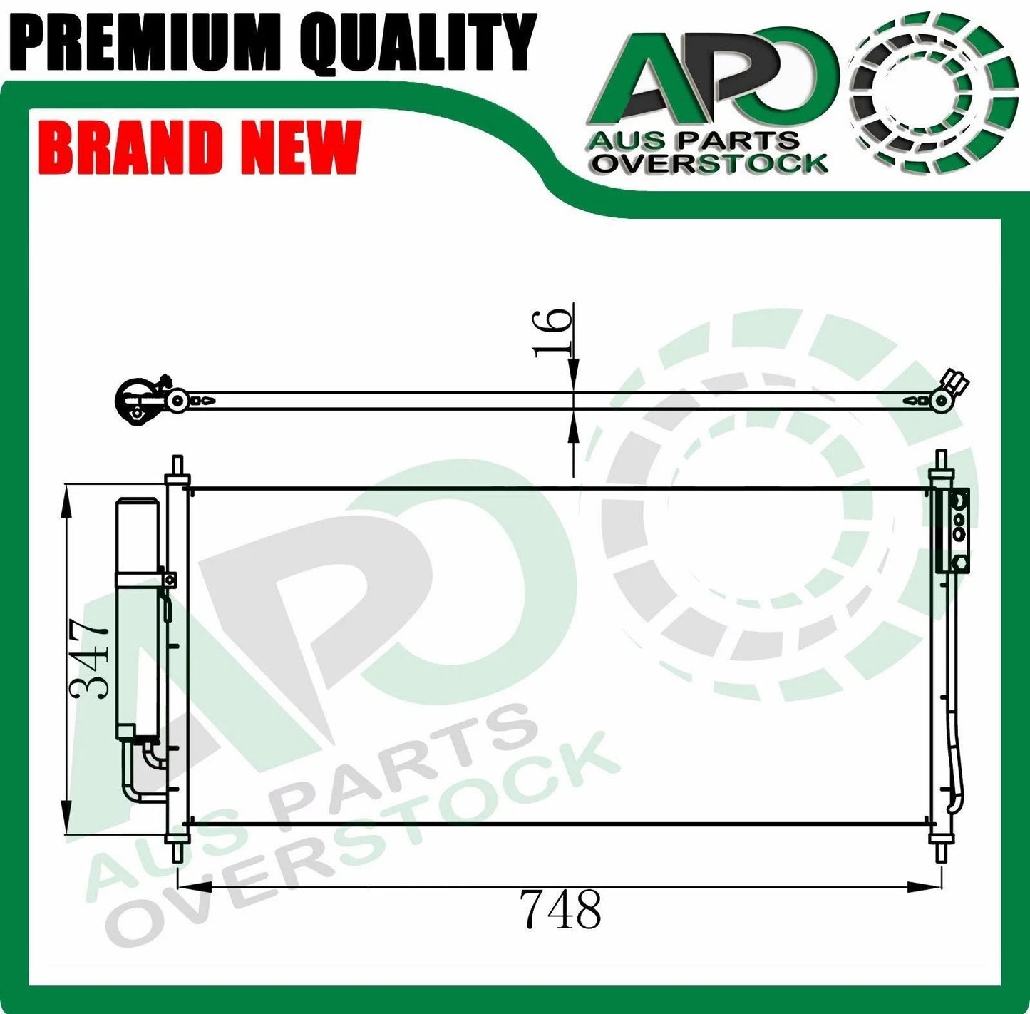 Air Condenser for NISSAN MURANO Z50 3.5L Petrol 2003-2007