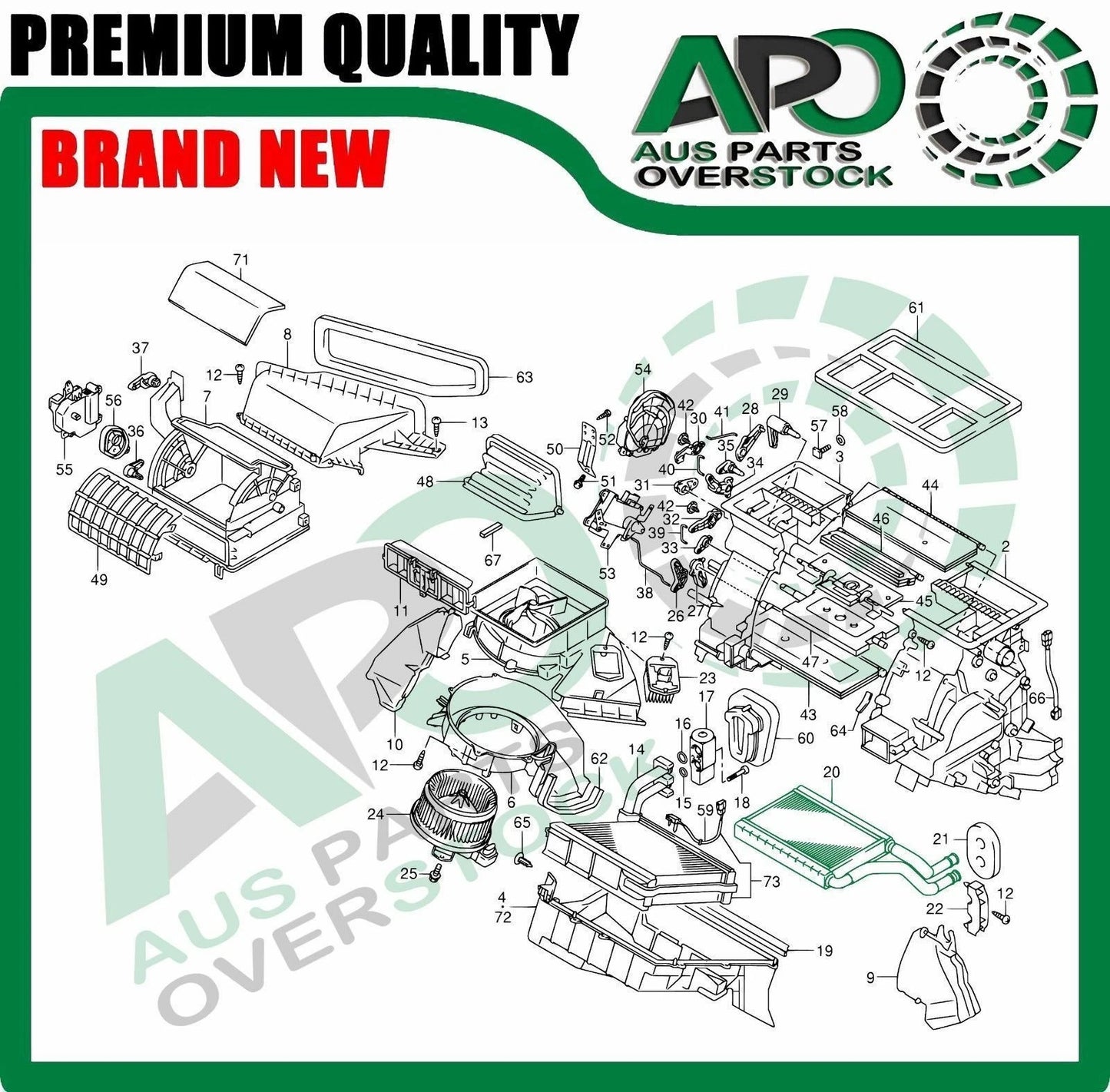 Heater Core For SUZUKI SWIFT EZ MZ RS415 RS416 2005-2010