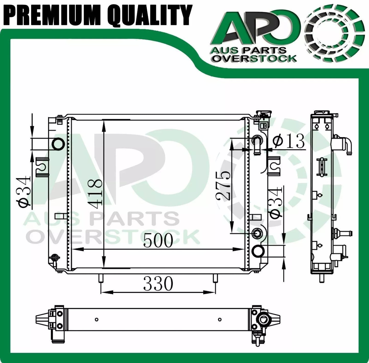 Premium Quality Radiator Toyota Forklift FG25 PETROL KOMATSU Auto Manual