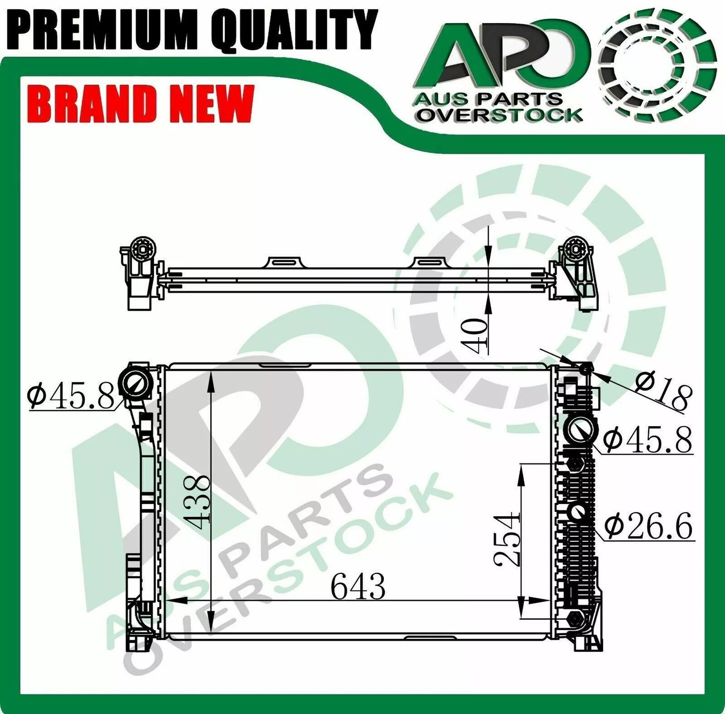 Radiator For MERCEDES E CLASS W207 E220 E250 E300 E320 E350 E400 E500 E550