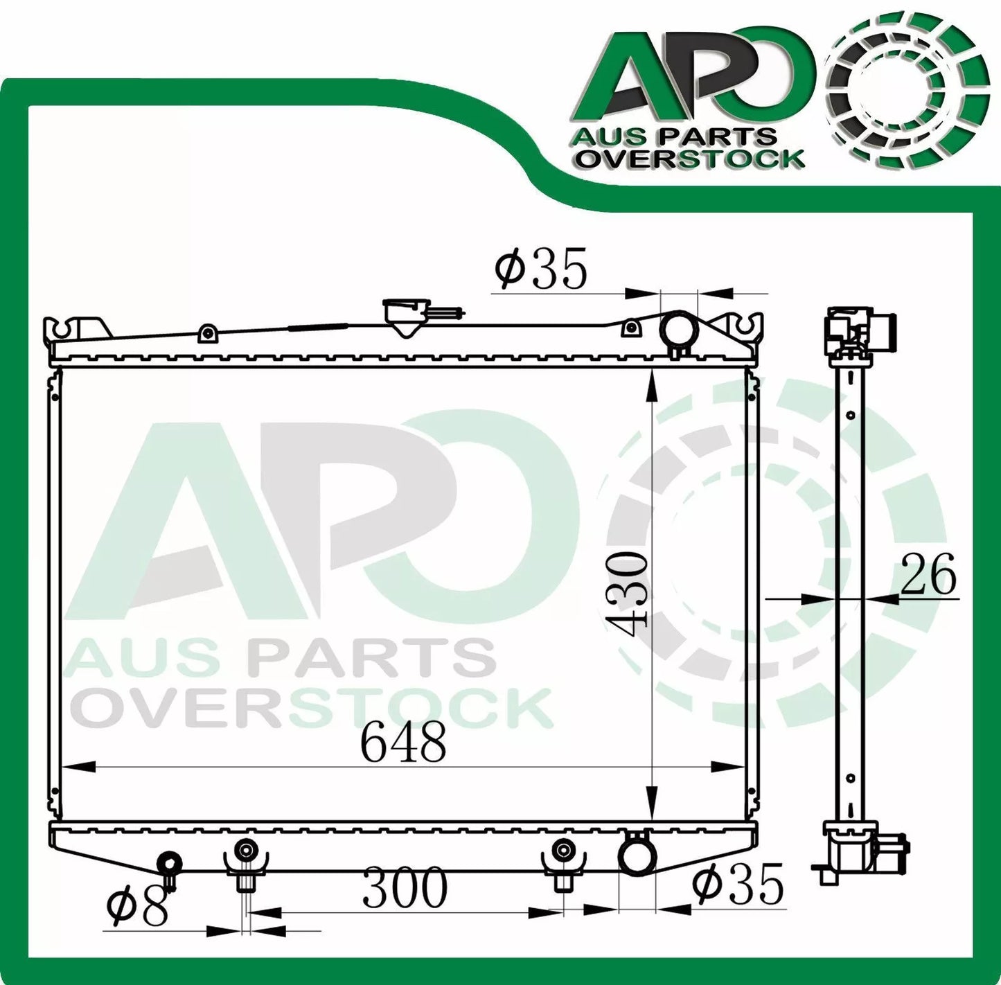 Radiator For NISSAN PATHFINDER D21 PETROL Auto Manual 1986-1997