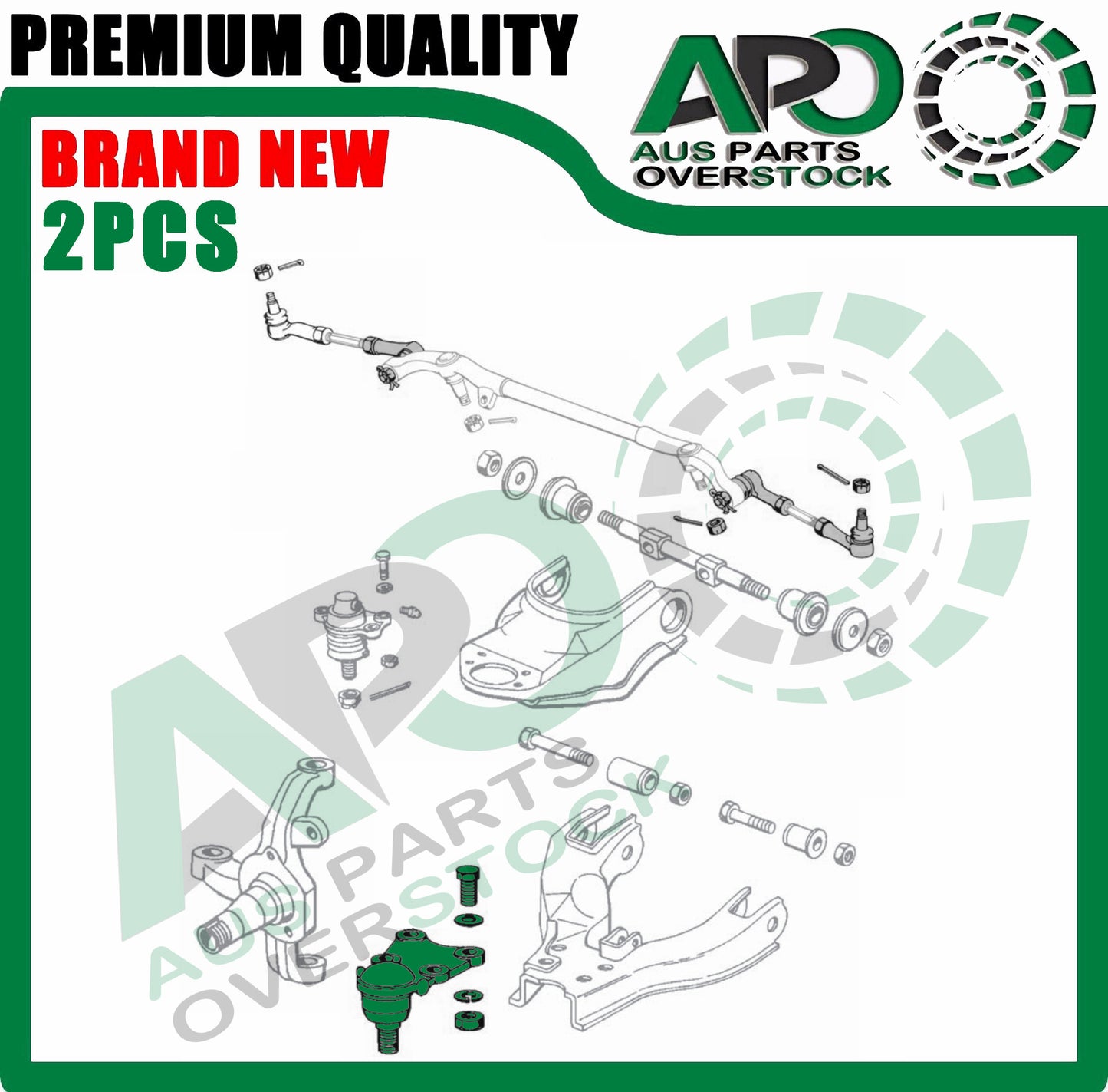 2 PCS Front lower ball joints set fits HOLDEN JACKAROO MONTEREY UBS 4x4 92-98