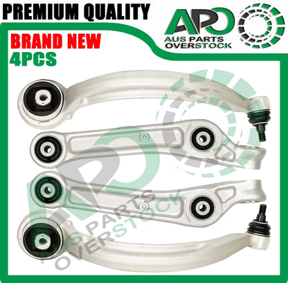 4PCS Front Lower Right Left Control Arms & Ball Joints Audi A4 S4 B9 2015-On