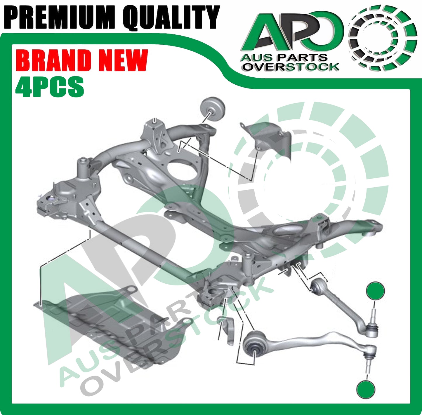 4PCS Front Lower Left Right Control Arms & Ball Joints for BMW 1 Series F20 F21