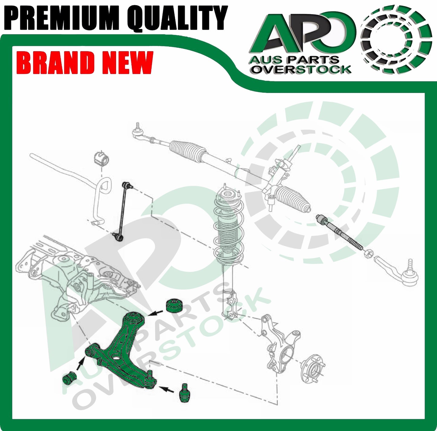 Front Lower Left & Right Control Arms & Ball Joints FOR FORD Fiesta WS 2008-On