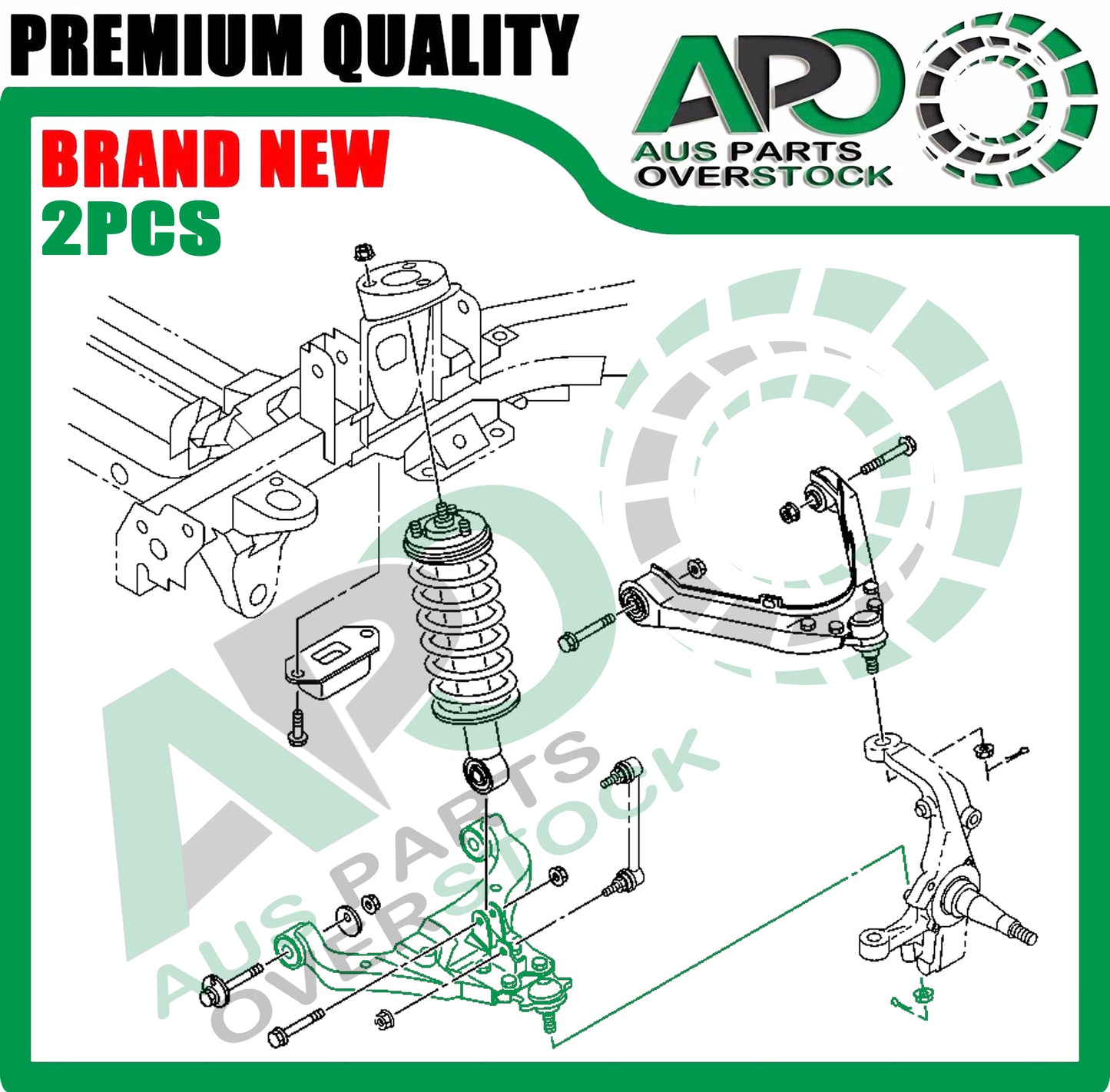 Front Lower Left + Right Control Arm & Ball Joint For HOLDEN Rodeo RA 2WD 2003-2008