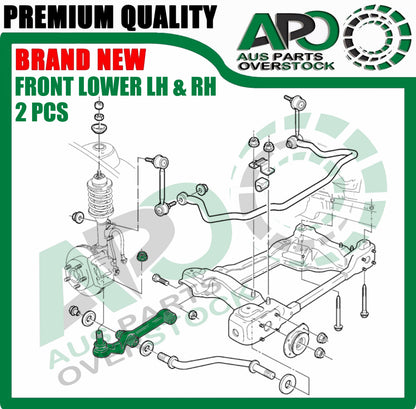 Front Lower Left & Right Control Arms For Holden Commodore VT S2 VU VY VZ