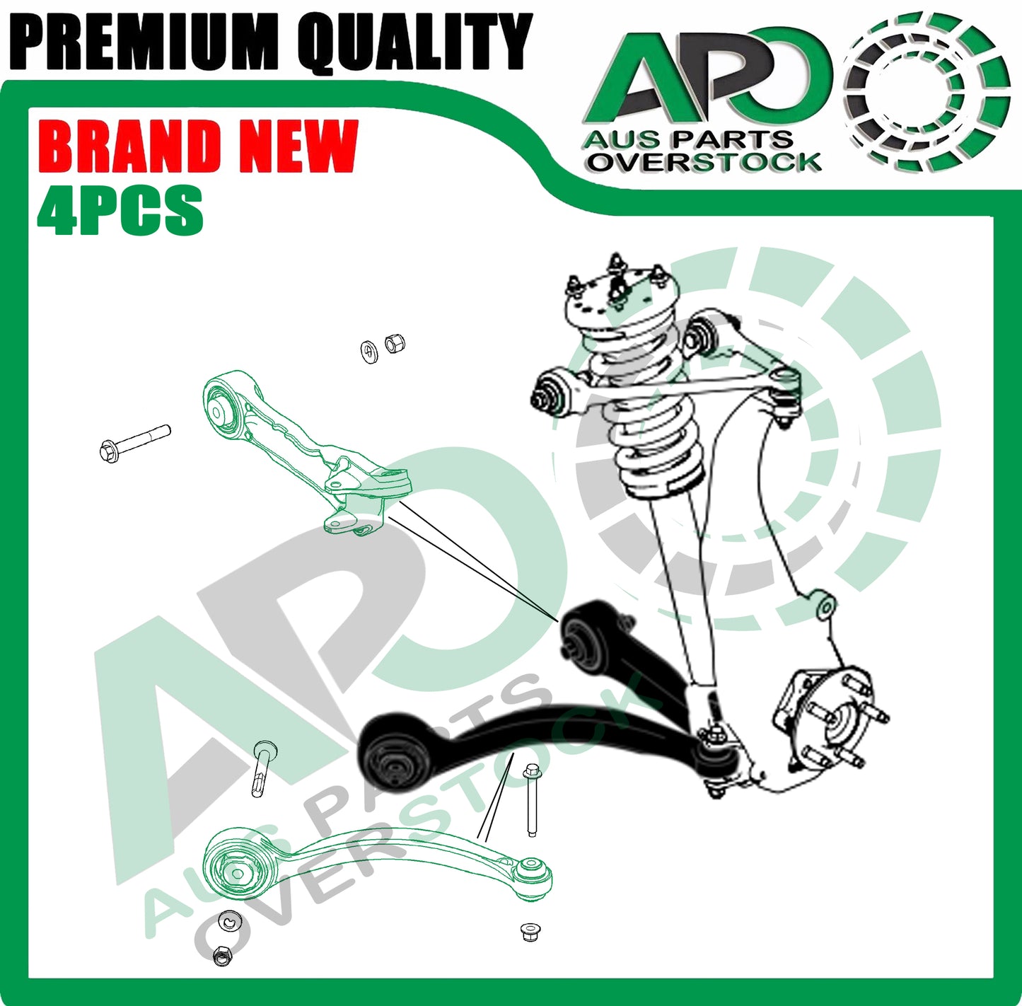 Front Lower Right Left Control Arms for JAGUAR XJ X350 358 2003-2009