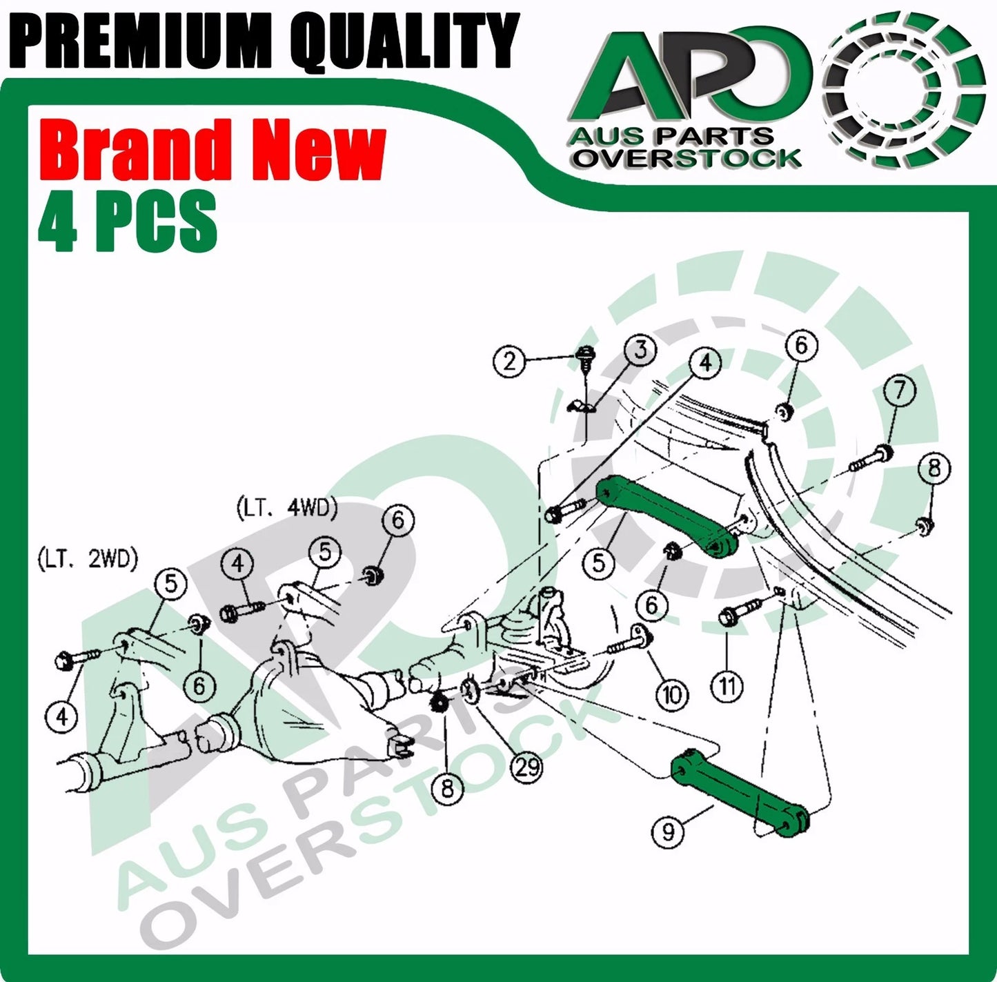 Front Lower Upper Left Right Control Arms For JEEP GRAND CHEROKEE ZG 4PCS