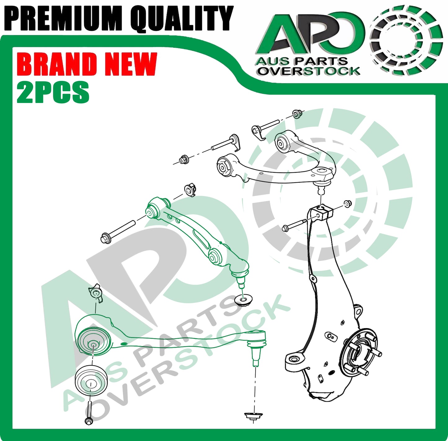 4PCS Front Lower Left Right Control Arms for LAND ROVER Range Rover L405 2012-2021