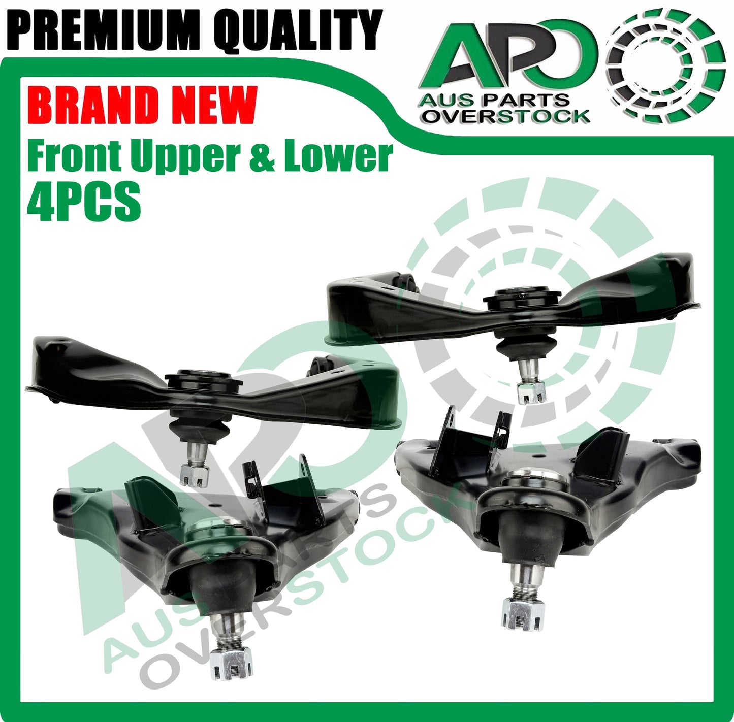 Front Lower & Upper Left & Right Control Arms Pair for Infiniti QX80 Z62 2010-On