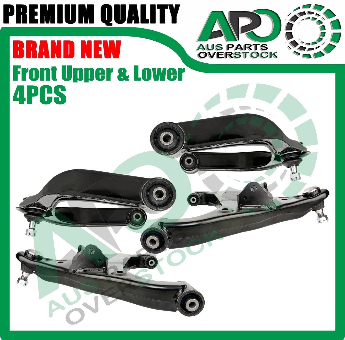 Front Lower & Upper Left & Right Control Arms Pair for Infiniti QX80 Z62 2010-On