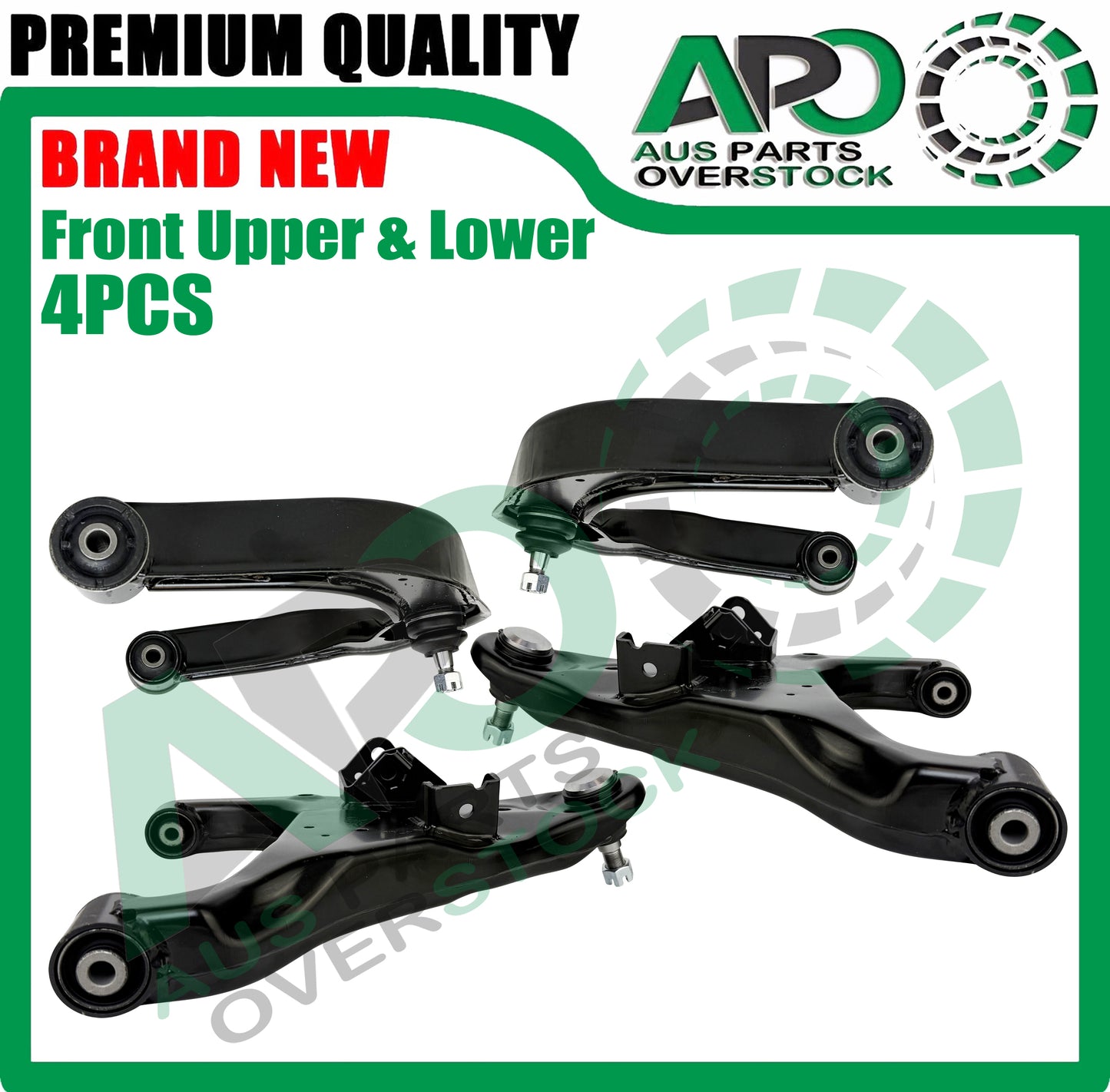 Front Lower & Upper Left & Right Control Arms Pair for Infiniti QX80 Z62 2010-On