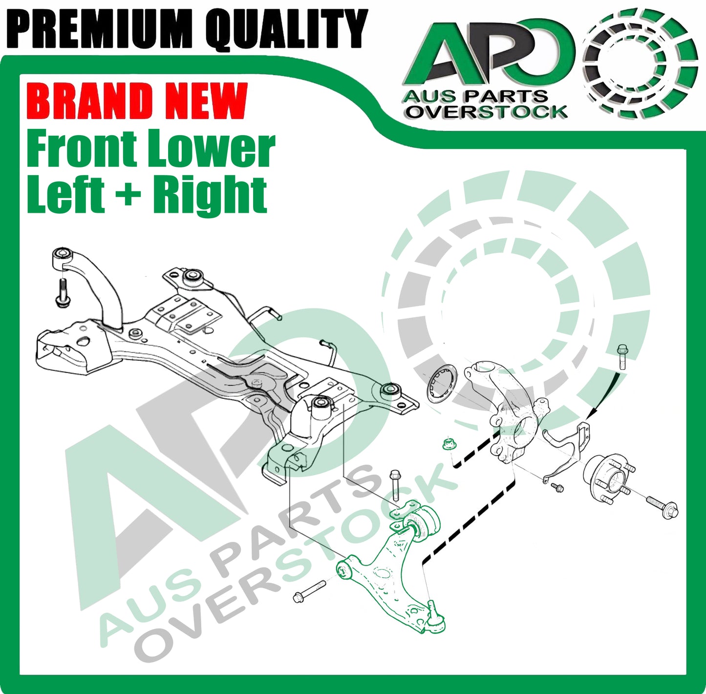 Front Lower Left & Right Control Arms With Ball Joints For VOLVO C30 533 C70 542 2005-2013