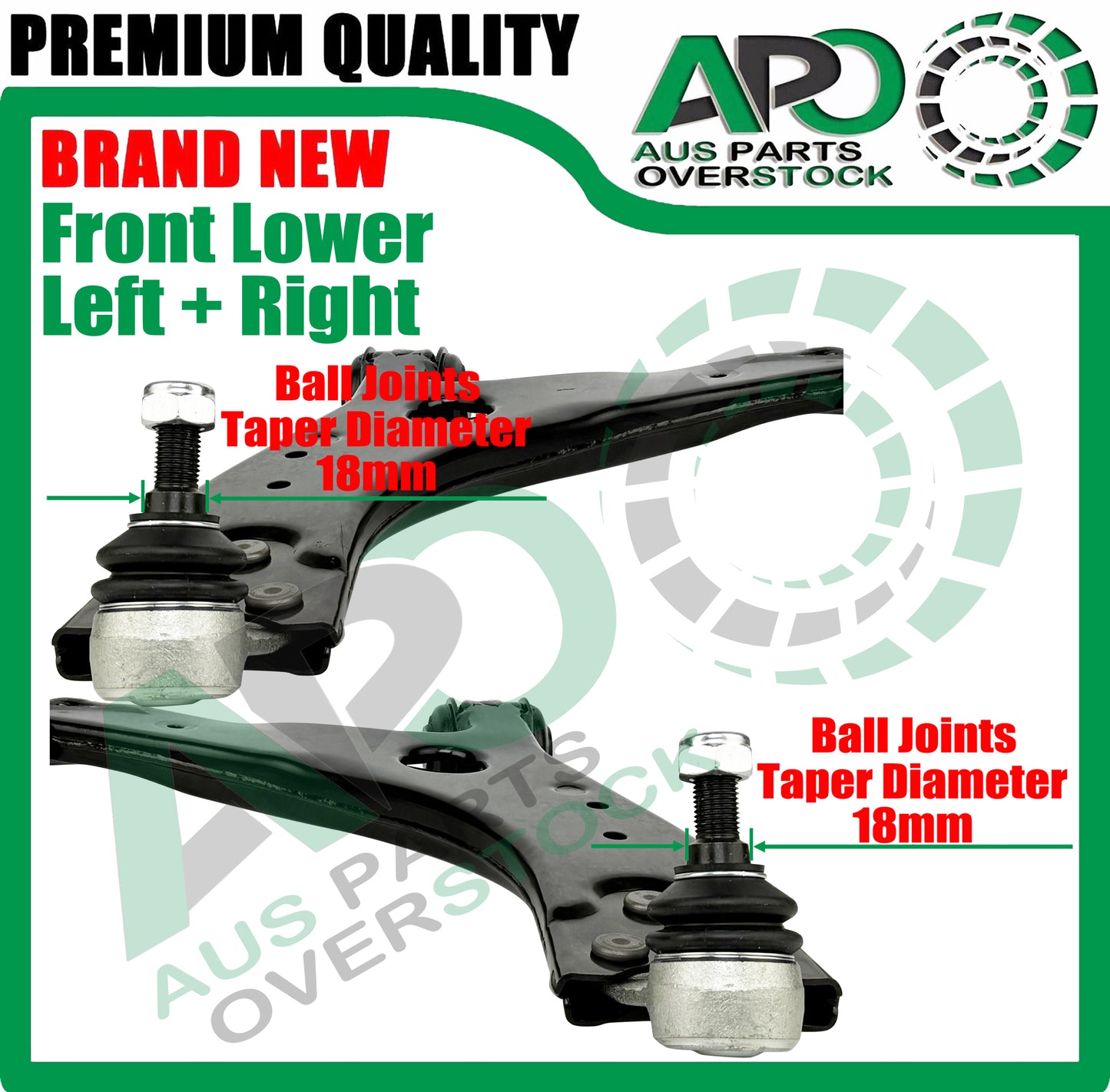 Front Lower Left & Right Control Arms With Ball Joints For VOLVO C30 533 C70 542 2005-2013