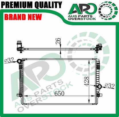 Radiator For AUDI TT FV 1.8TFSI 2.0TFSI Auto Manual 7/2014-On
