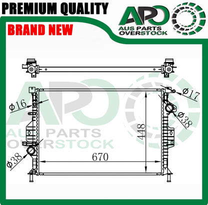 Radiator VOLVO S80 1.6D 2.0D 2.0T 2.5T 3.2L 4.4L D4 D5 T4 T5 T6 2006-On
