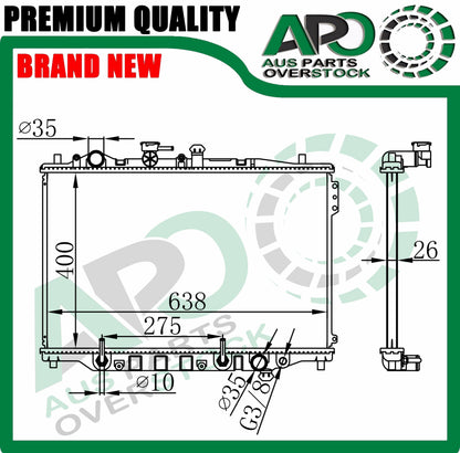 Radiator For FORD Telstar AT AV 2.2L Auto Manual 11/1987-11/1991