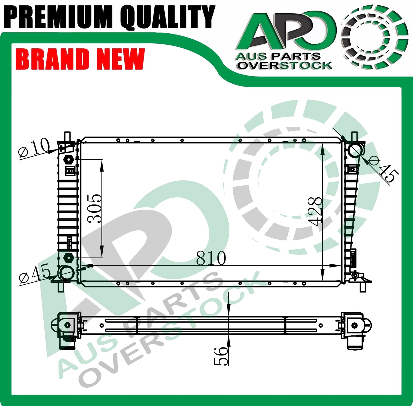 Radiator For Ford Ford F150 4.2L 4.6L 5.4L Petrol Auto Manual 2004-2008