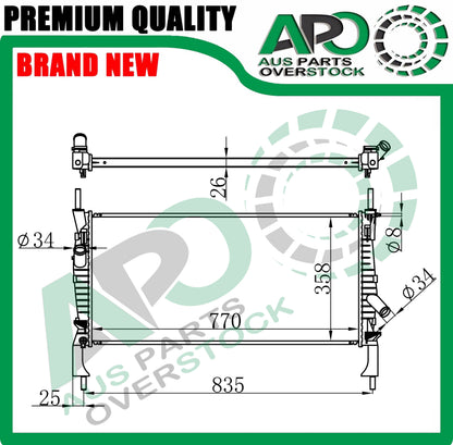 Radiator For Ford Transit VM V347 V348 2.2 2.4L Diesel 2.3L Petrol 06-13