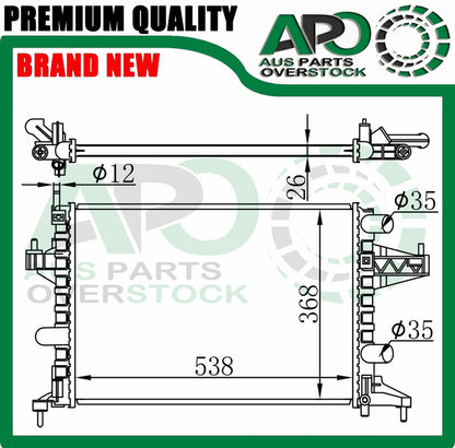Radiator Fit For HOLDEN BARINA XC 3/5Dr & COMBO VAN 2001-2005