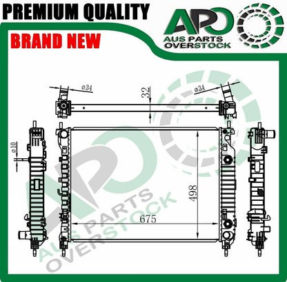 Radiator For HOLDEN CAPTIVA GG 2.2L Turbo Diesel Auto Manual 2011-On