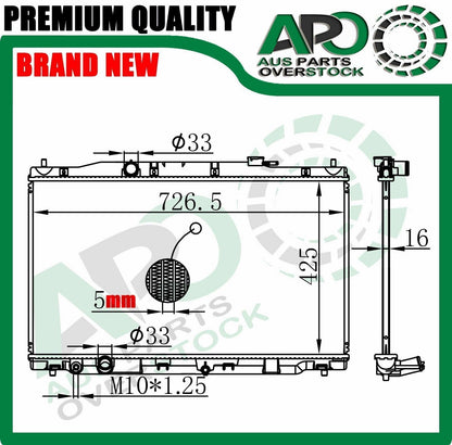 Radiator For HONDA CR-V CRV RM 2.0L 2.4L Petrol 2/2012-On + Cap