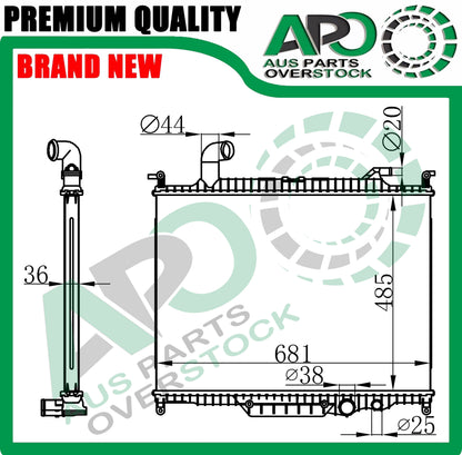 Radiator For LANDROVER RANGE ROVER 3 III L322 4.4L Turbo Diesel 2010-12