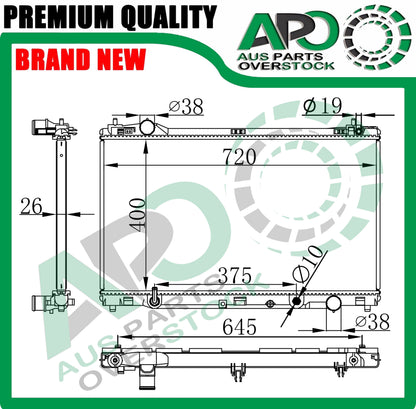 Radiator For LEXUS IS300h AVE30R 2.5L Hybrid Petrol 4/2013-On